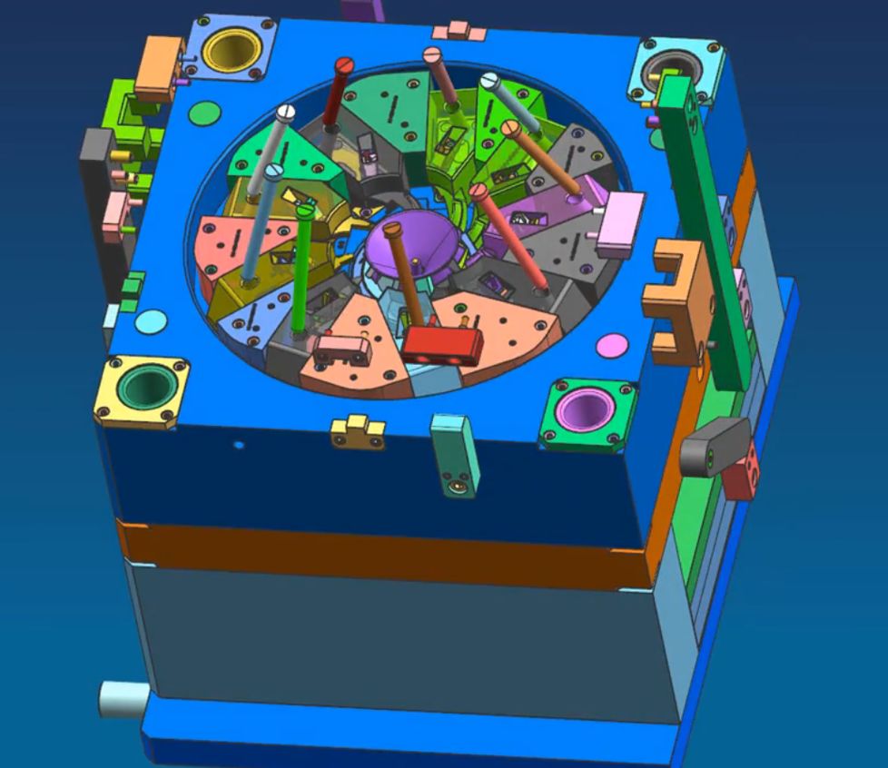 加工中心這套葉輪模具如何設(shè)計？如何脫模？(圖5)