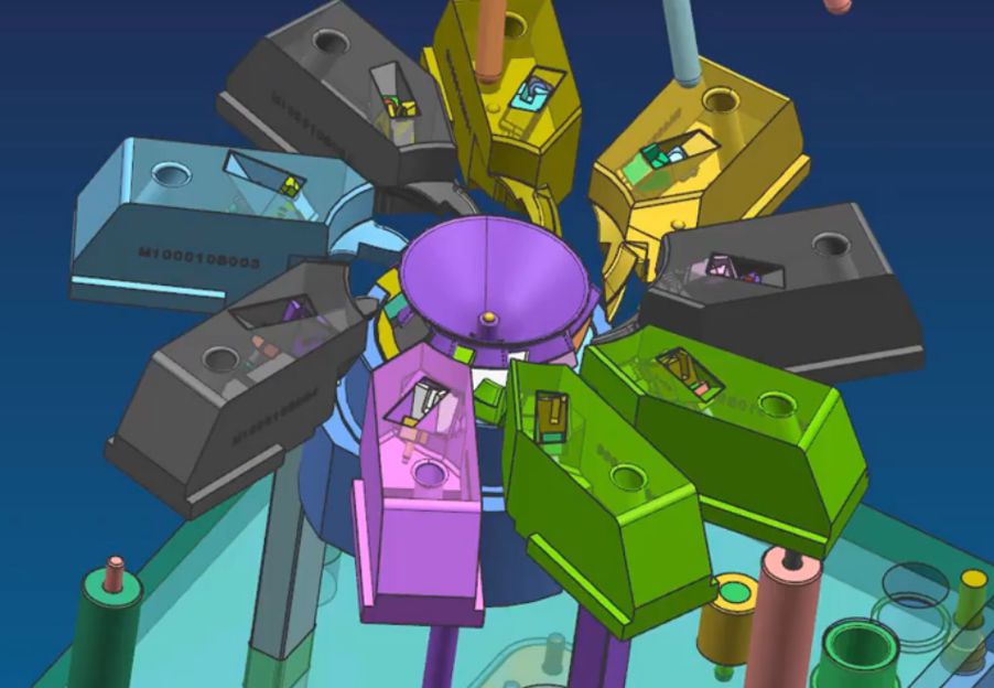 加工中心這套葉輪模具如何設(shè)計？如何脫模？(圖6)